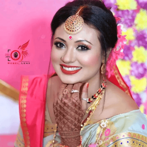 Manisha Julie Baishya Make Up Artist, Dhekiajuli